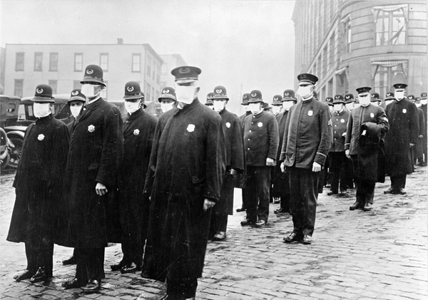 Police in Seattle in 1918